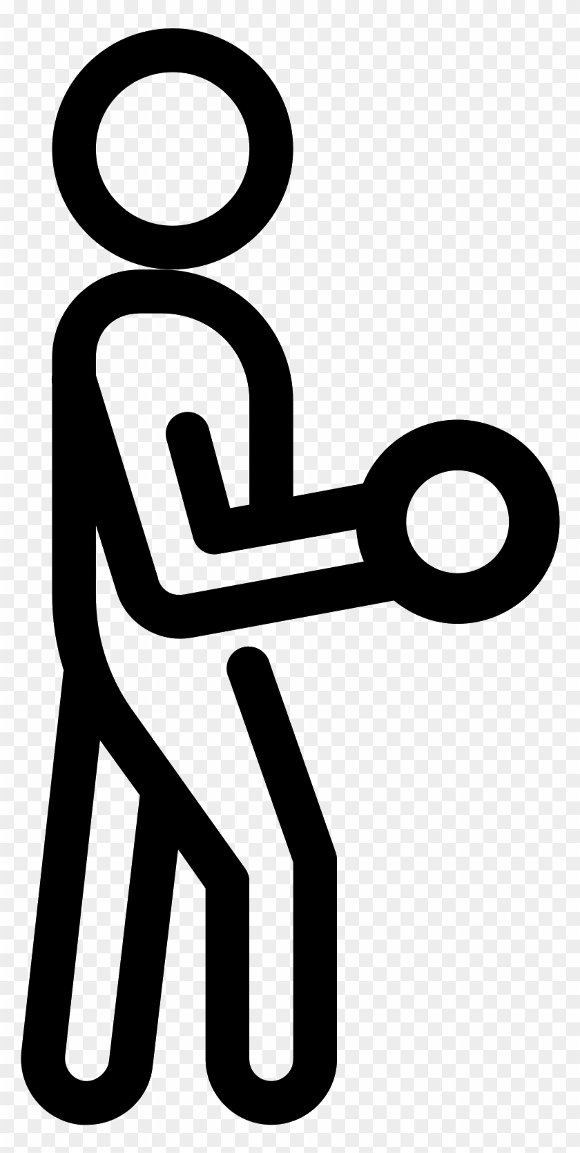 Curls With Dumbbells Icon - Icon Clipart