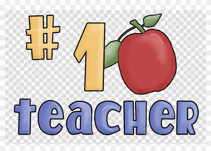#1 Teacher Apple Clipart Teacher Clip Art - Half Orc Female D&d - Png Download