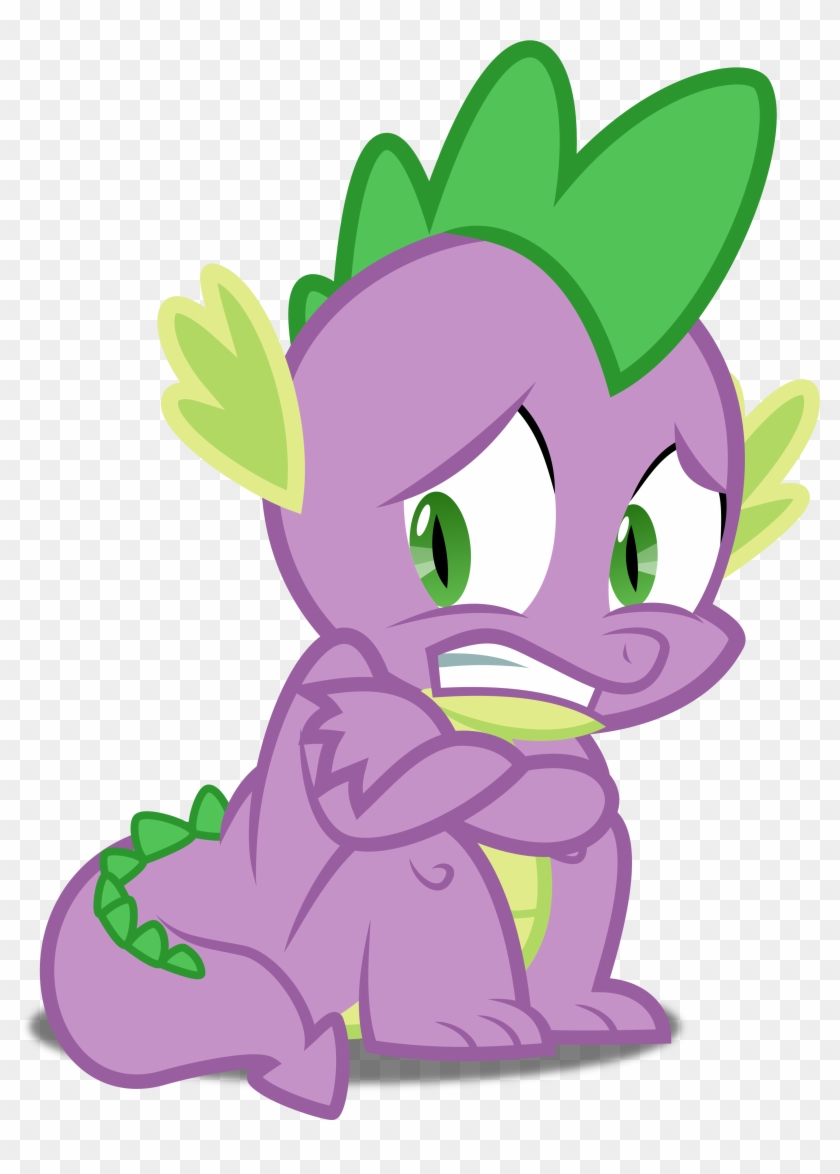Spike And Pinkie Pie Png - My Little Pony Spike Scared Clipart