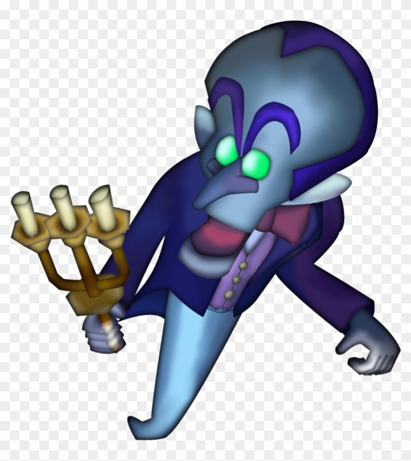 376kib, 900x900, Shivers - Luigi's Mansion Ghosts Butler Clipart