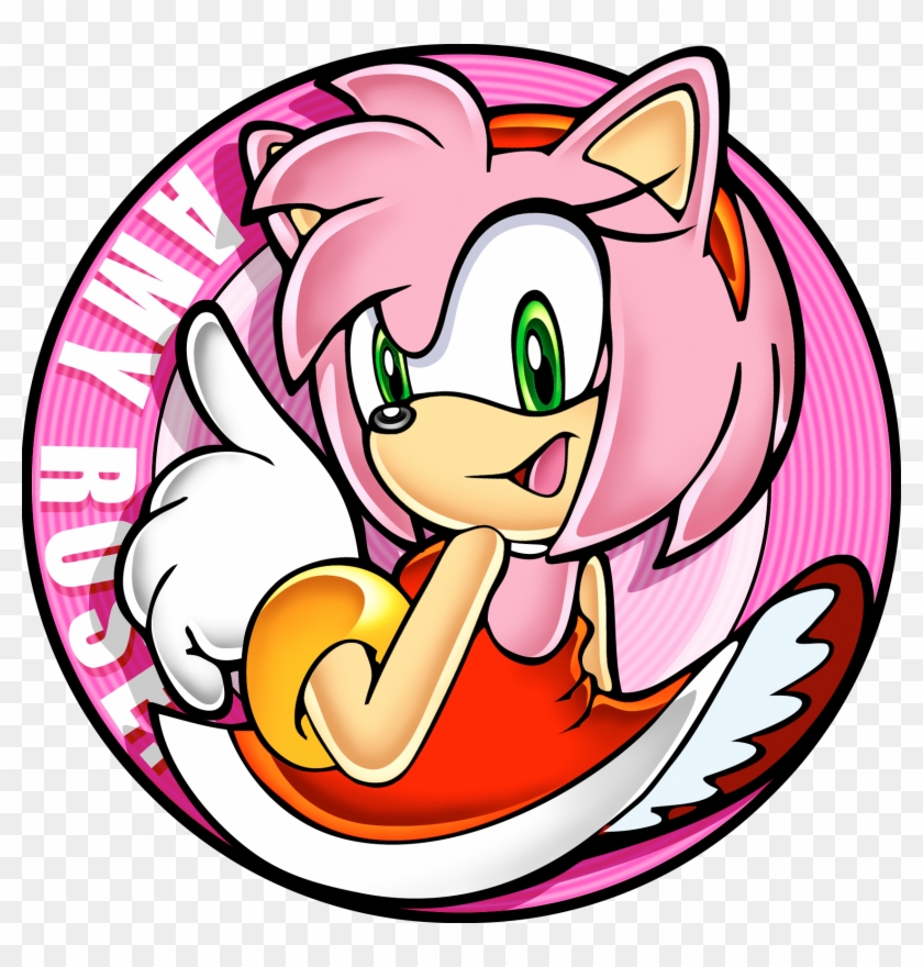Sonic Adventure Badge - Amy Rose Sonic Adventure Art Clipart