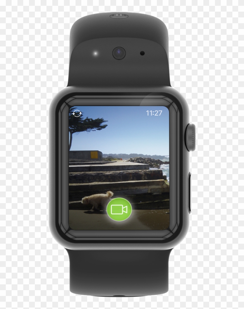 Watch The Video - Apple Watch 4 Camera Band Clipart