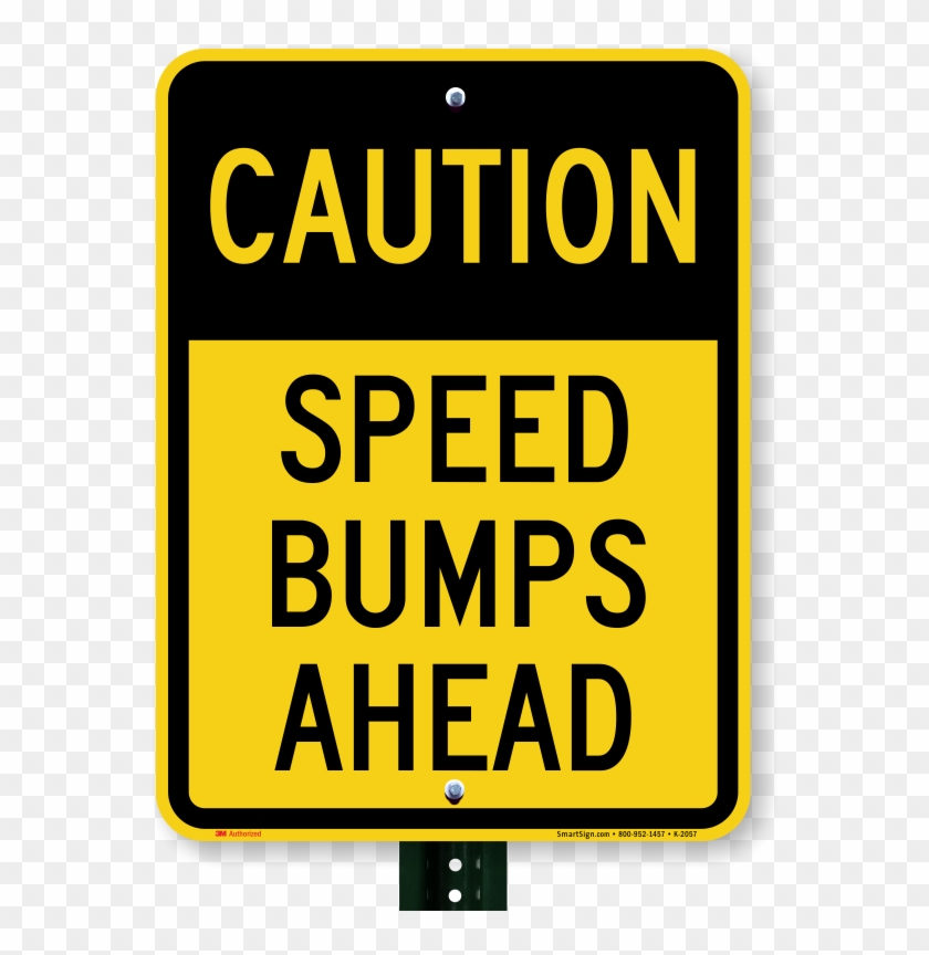 Aluminum Speed Bump Sign Sku K Bumps - Sign Clipart #2798386