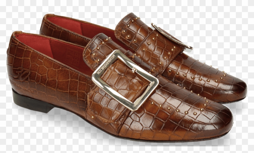 Loafers Luna 3 Crock Wood Rivets Gold - Luna 3 Crock Wood Rivets Gold Clipart