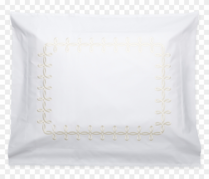 Gordian Knot Shams Cream - Throw Pillow Clipart