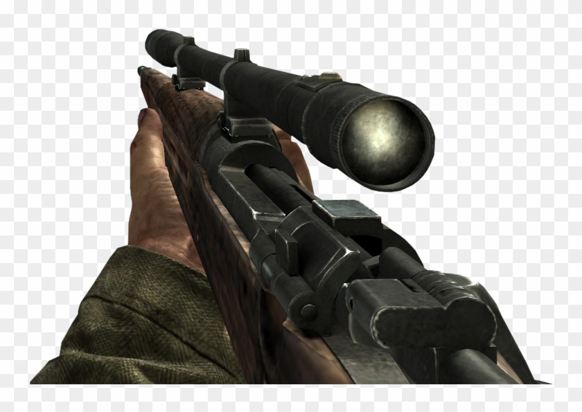 Springfield Sniper Scope Waw - Cod Ww2 Sniper Png Clipart #2798830