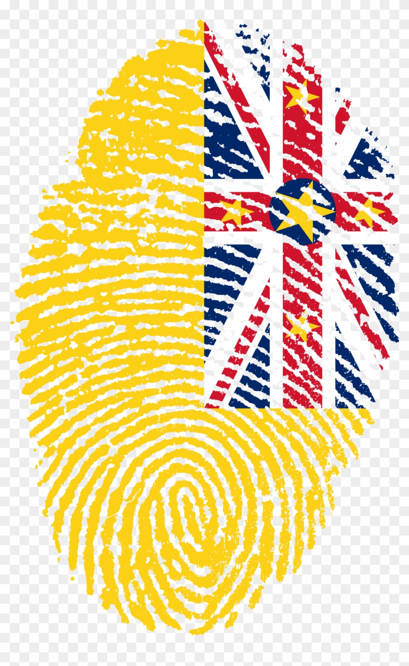 Niue Flag Fingerprint Country 664421 - Morocco Fingerprint Clipart #2798999