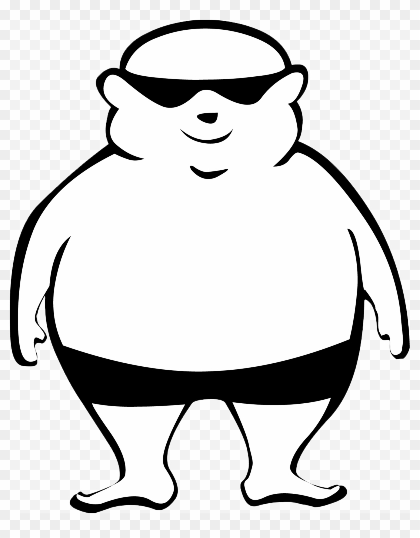 Drawing Com Free For Personal - Fat Man Drawing Easy Clipart