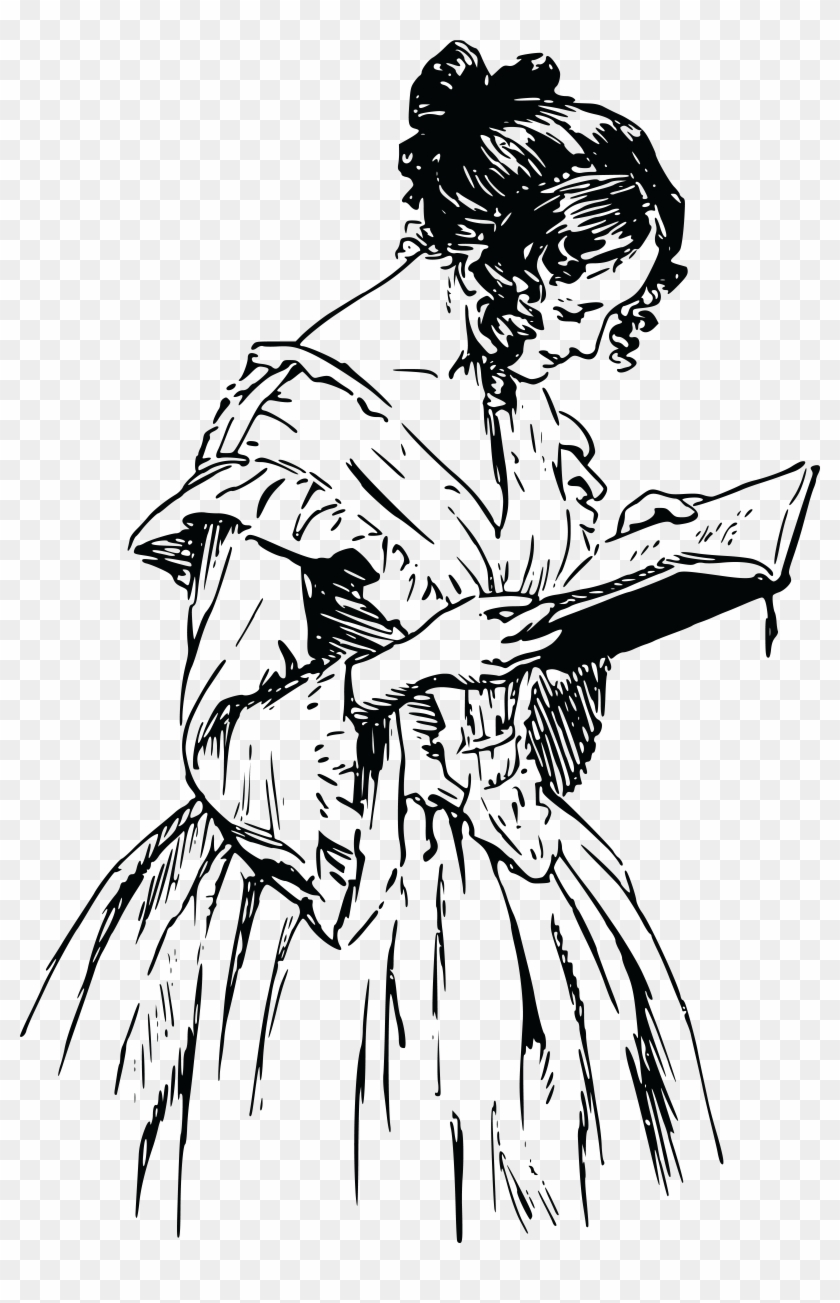 Free Of A Woman Reading - Pride And Prejudice Clipart - Png Download