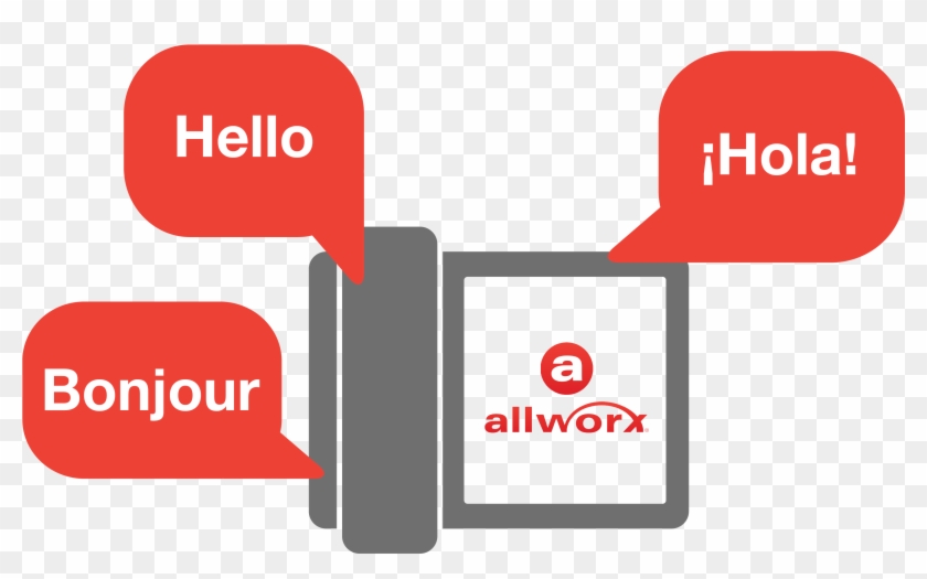 Hello Hola Bonjour 3 - Language On Product Clipart #2799319