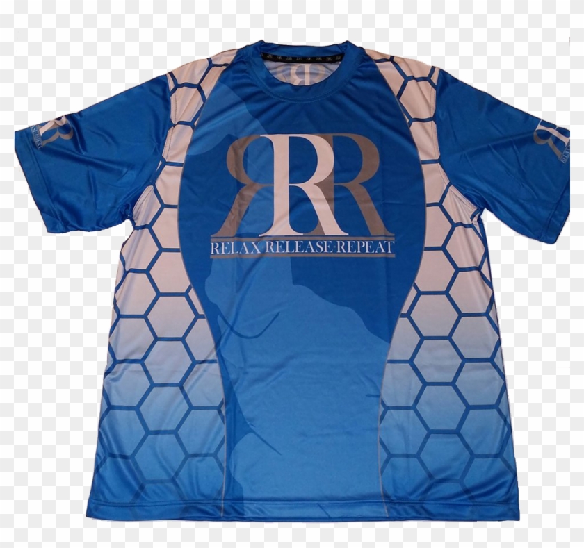 Men's Bee Hive Hybrid Crew Neck Jersey - Active Shirt Clipart #2799557