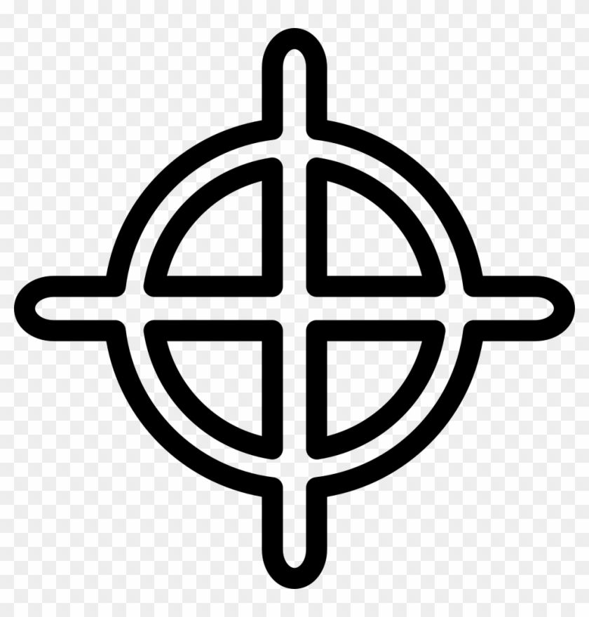 Crosshair Svg Png Icon Free Download Comments - Crosshair Outline Clipart