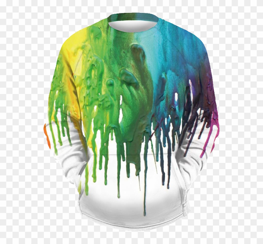 Paint Drip On White - Sweatshirt Clipart