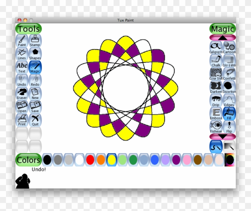 A First Step For Budding Picassos - Tux Paint Clipart #281433