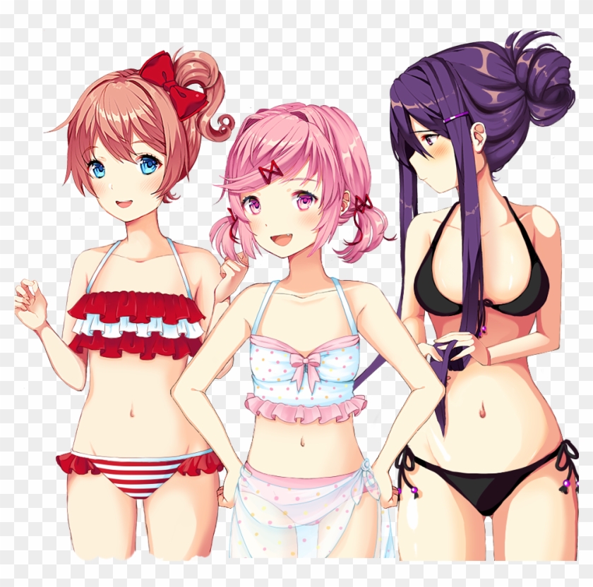 Doki Doki Literature Club Pink Clothing Human Hair - Doki Doki Literature Club Clothes Clipart