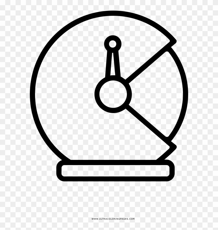 Space Helmet Coloring Page - Circle Clipart
