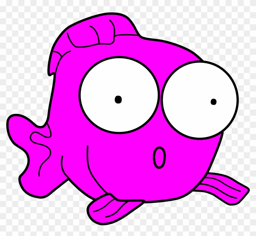 Pink Fish - Pink Cartoon Fish Clipart