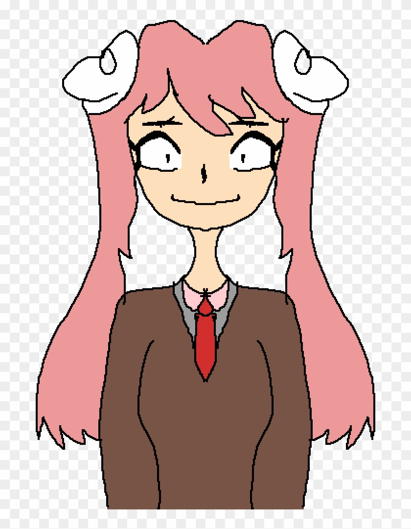 Monika -ddlc - Cartoon Clipart