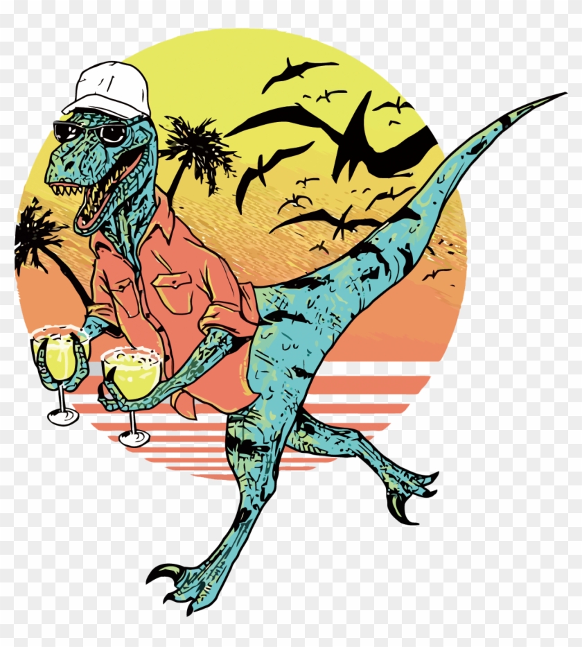 Velociraptor Jurassic Park Dinosaur Film Cinema - Hold On To Your Margaritas Clipart
