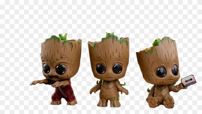 Baby Groot Toy Transparent Background - Cosbaby Groot Png Clipart