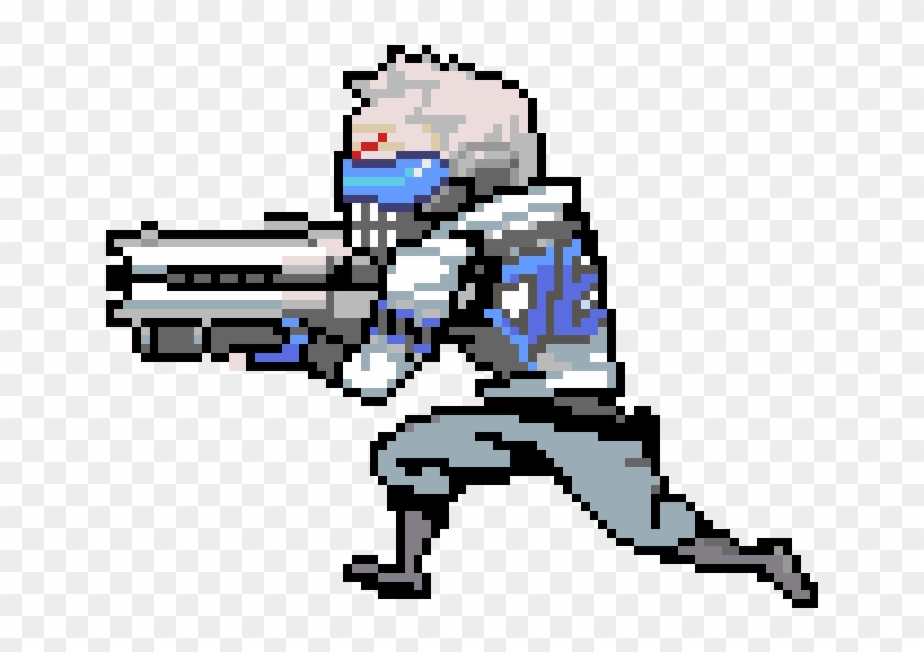 76 Bone - Soldier 76 Golden Gun Clipart