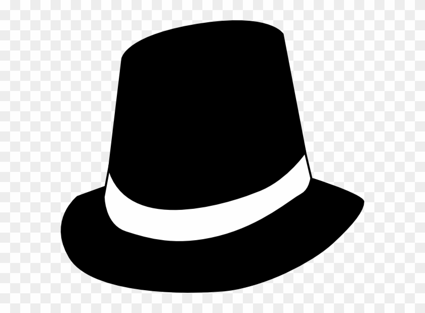 Top Hat Clipart Fedora Hat - Black And White Hat Png Transparent Png #282305