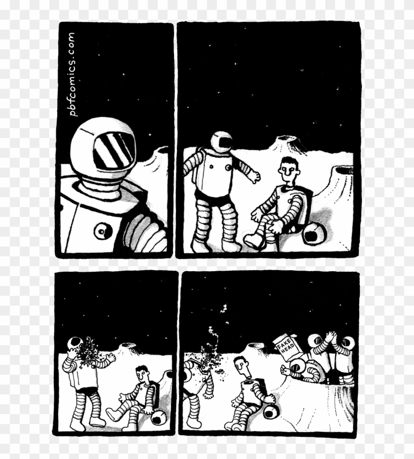 Pbf022-space Helmet - Dark Comics With Hilarious Endings Clipart #282351