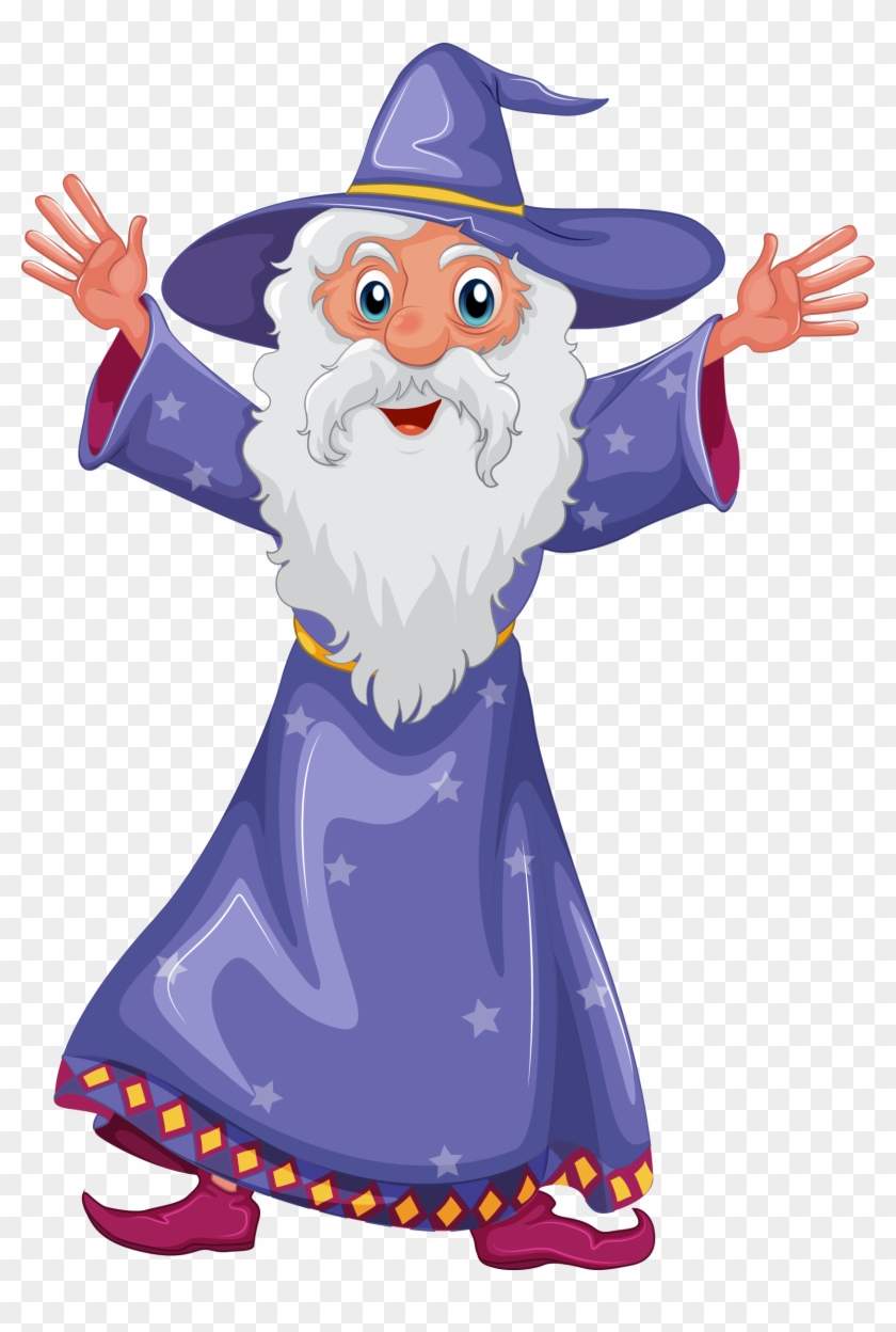 Wizard Quality Png Image - Cartoon Wizard Transparent Background Clipart