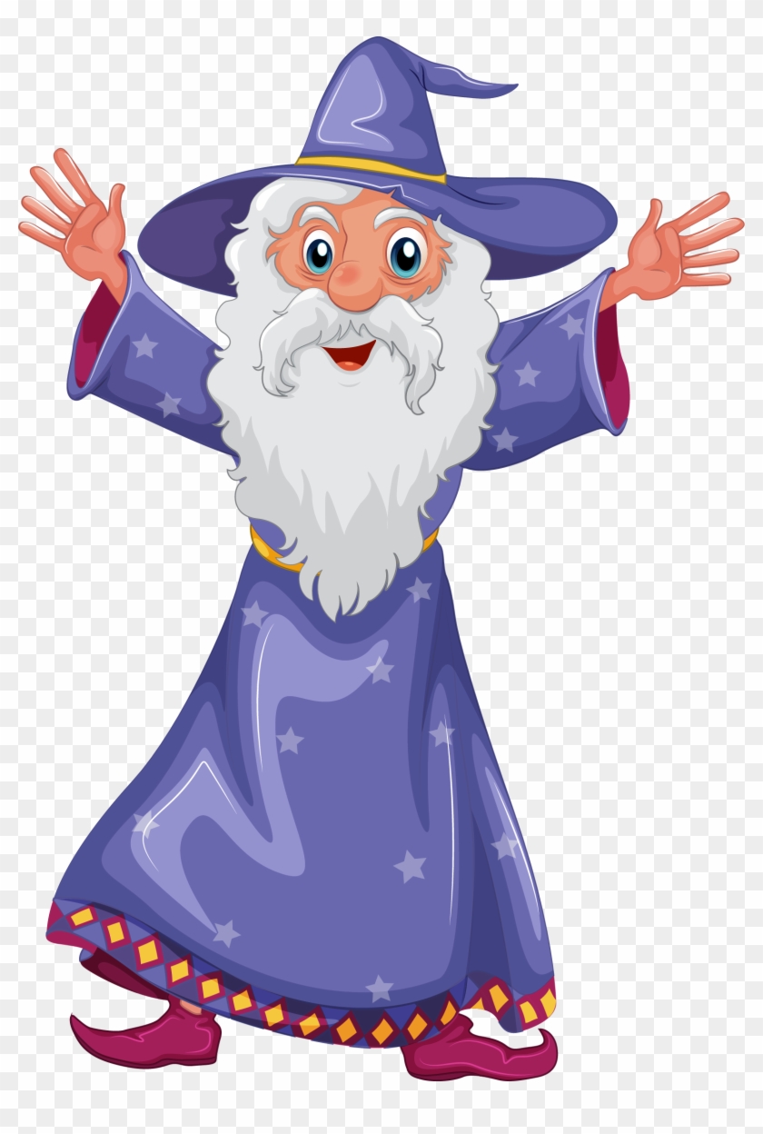 Wizard Quality Png Image - Cartoon Wizard Transparent Background Clipart #282907