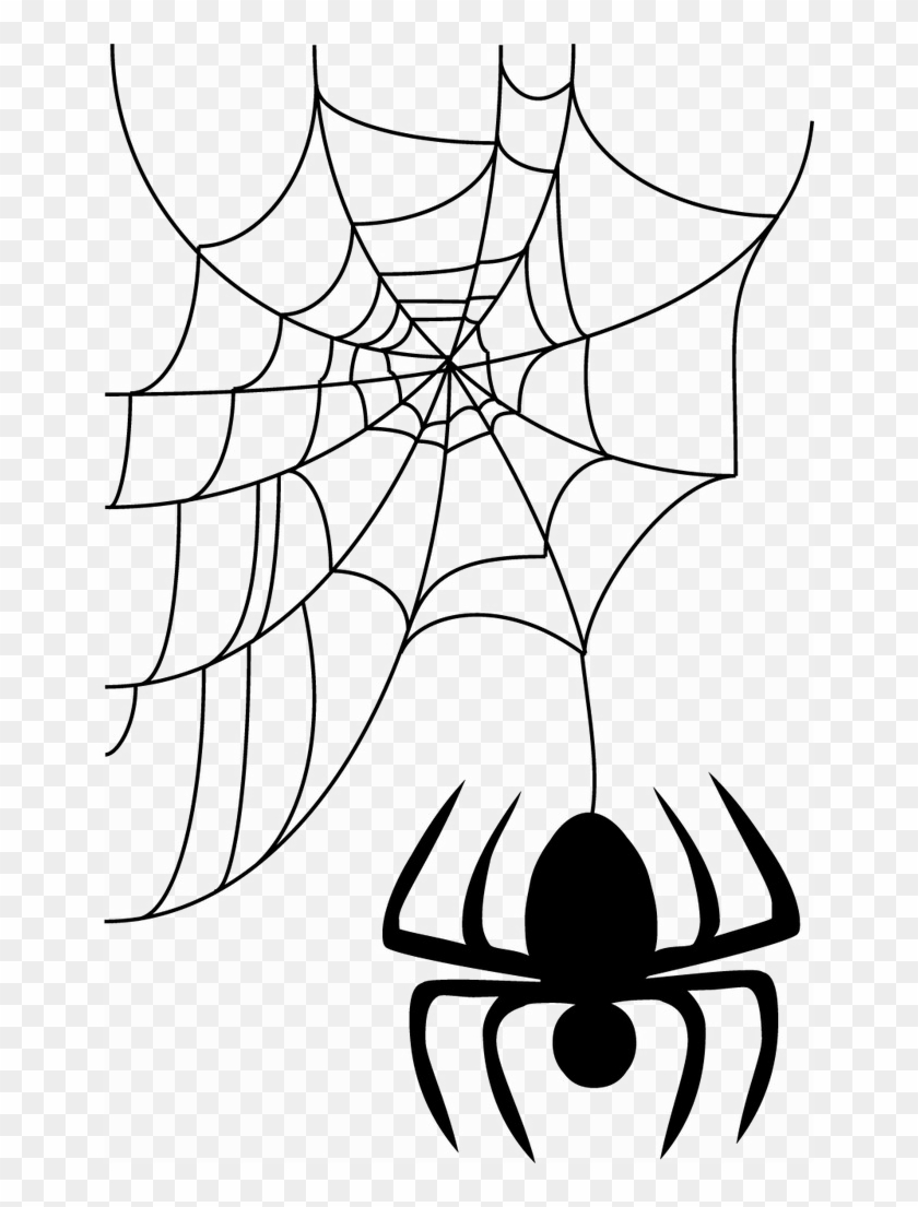 Halloween Spider Web Vector Free Png Image Background - Spider Web Vector Png Clipart #283006