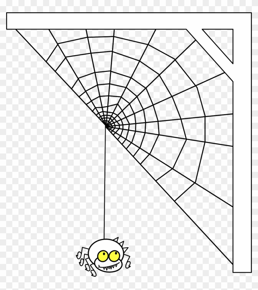 Original Png Clip Art File Spider Web At Corner Svg Transparent Png #283151