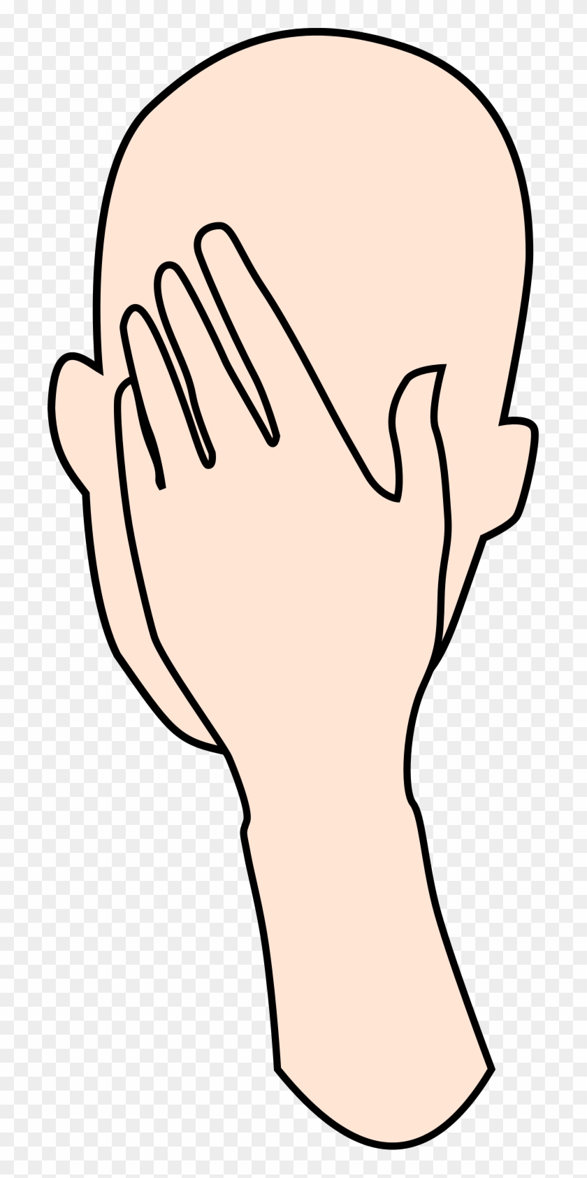Facepalm Flesh Tone - Facepalm Clipart - Png Download #283287