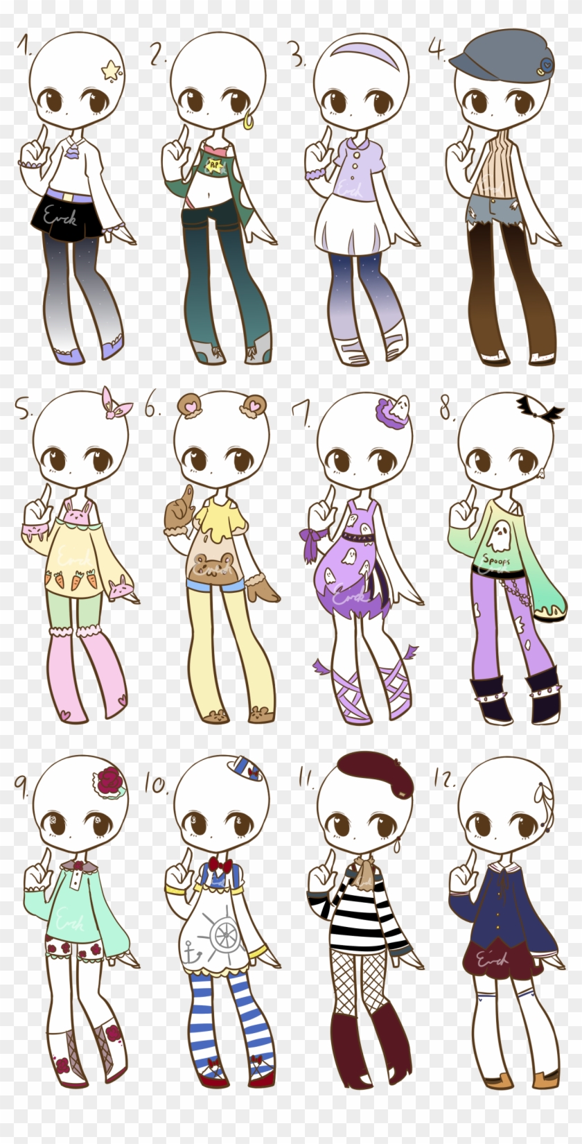 Full Size Of Guess That Drawing Game Online Roblox - Anime Outfit Ideas Kawaii Clipart