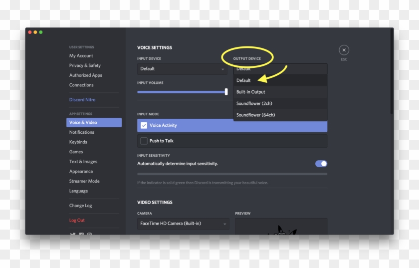 Discord Prefssmall - Discord Voice And Video Settings Clipart #283484