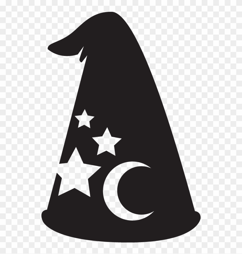 Banner Icon Hats Hat Factory Magic With Moustache - Wizard Hat Black Png Clipart #283588