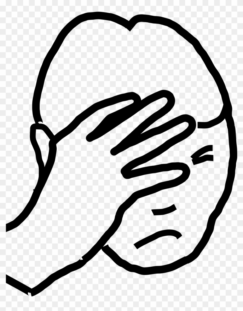 Open - Drawing Facepalm Png Clipart