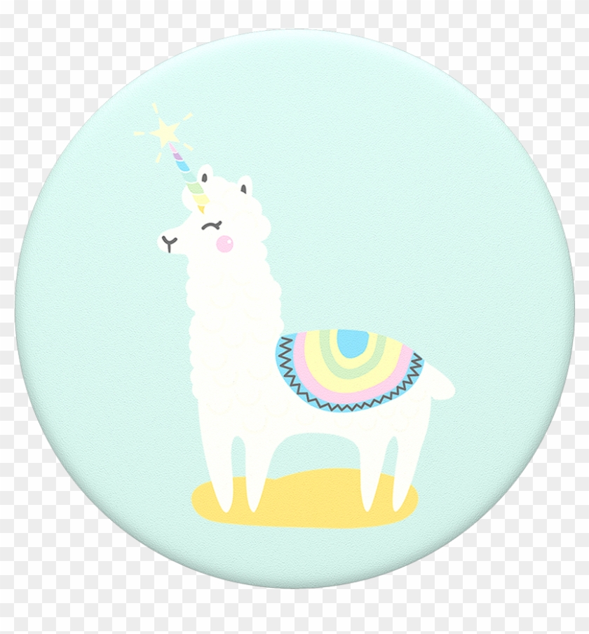 Llamacorn, Popsockets - Llama Unicorn Popsocket Clipart