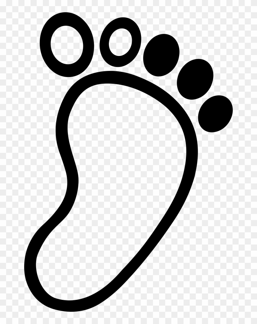 Footprint Png - Footprint Line Icon Png Clipart #283884