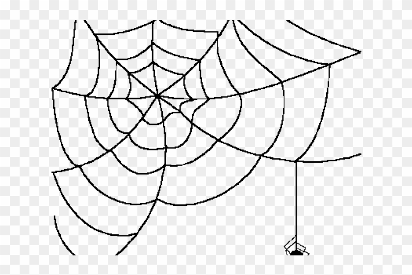 Drawn Spider Web Transparent Background - Transparent Spider Web Clipart - Png Download #283980