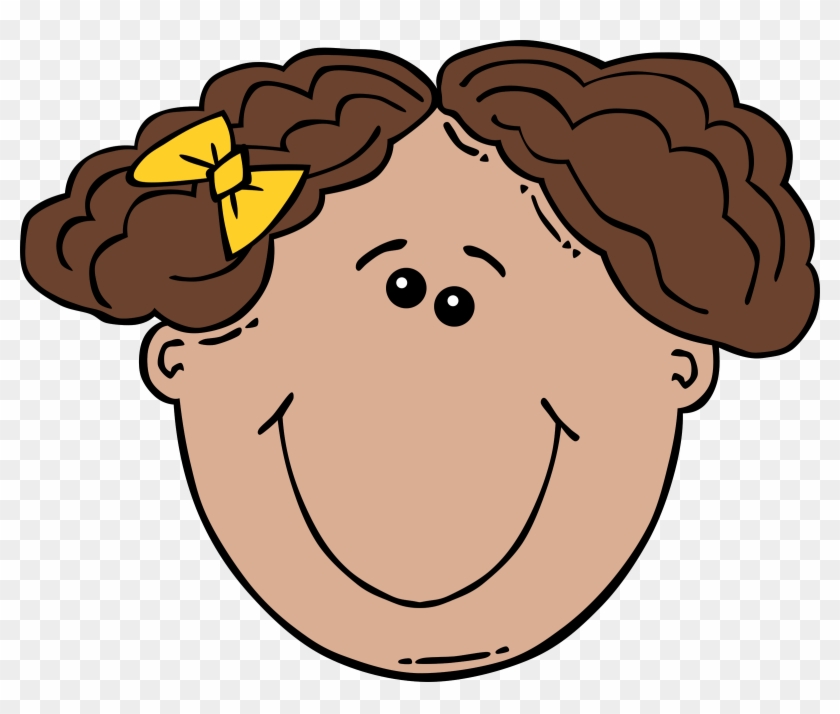 Girl Face Cartoon Clipart #284309