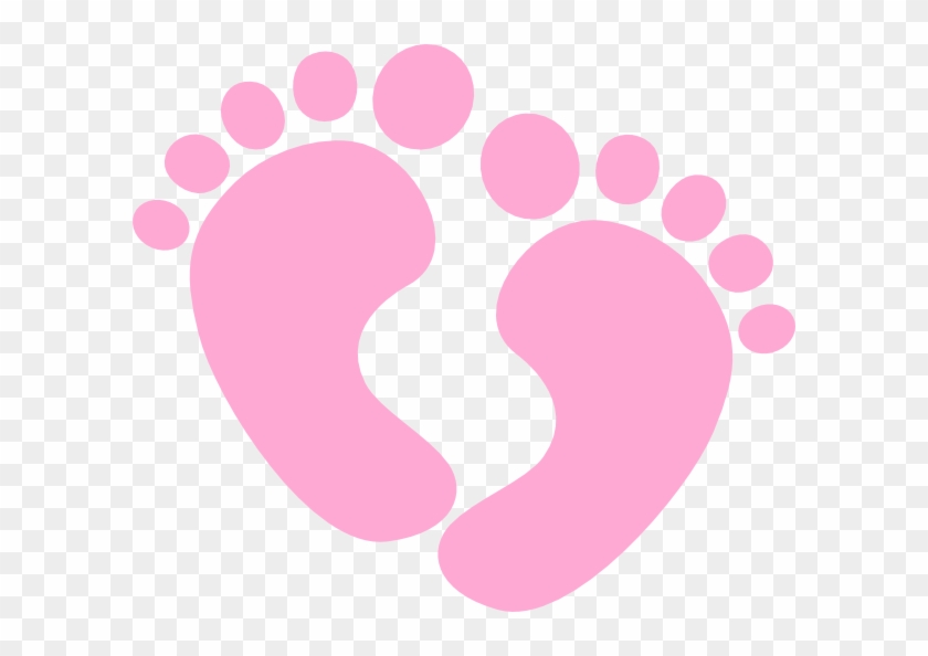 Footprint Clipart Baby Girl - Baby Feet Clipart Png Transparent Png #284418