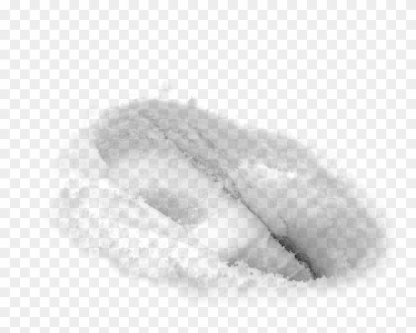 Clip Art Footprint In The Psd Official Psds - Snow Footprints Transparent - Png Download #284653