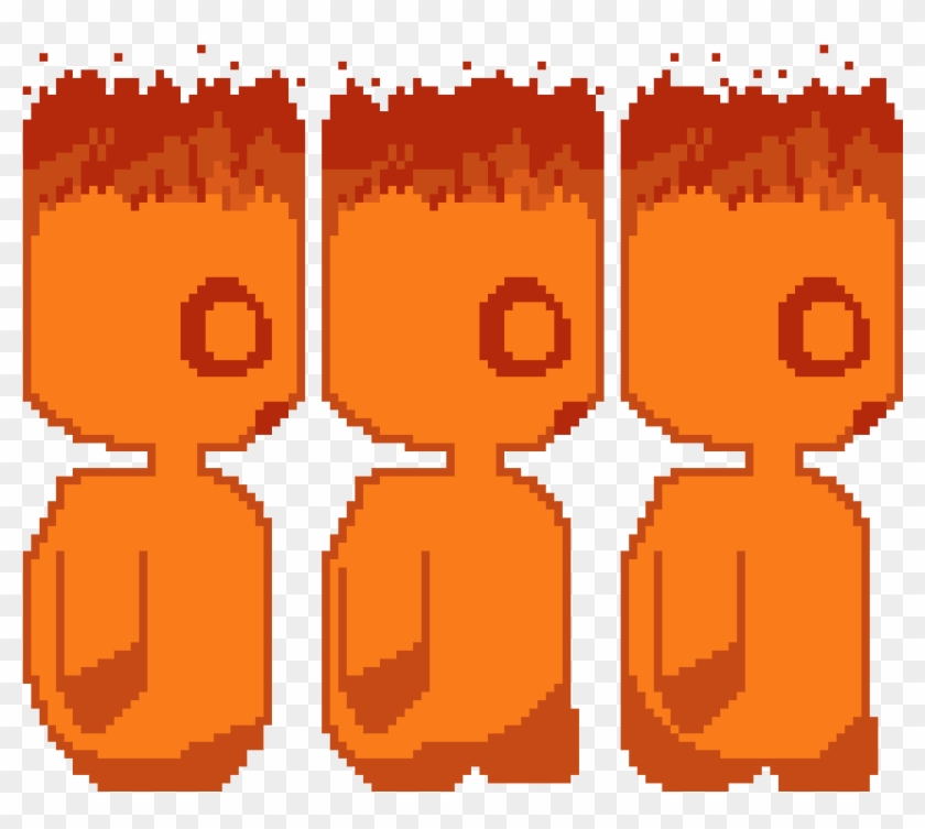 Flamo Walk With Embers - Illustration Clipart