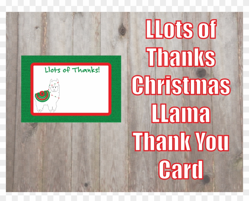 Llots Of Thanks Christmas Llama - Gangsta Cats Clipart #285118