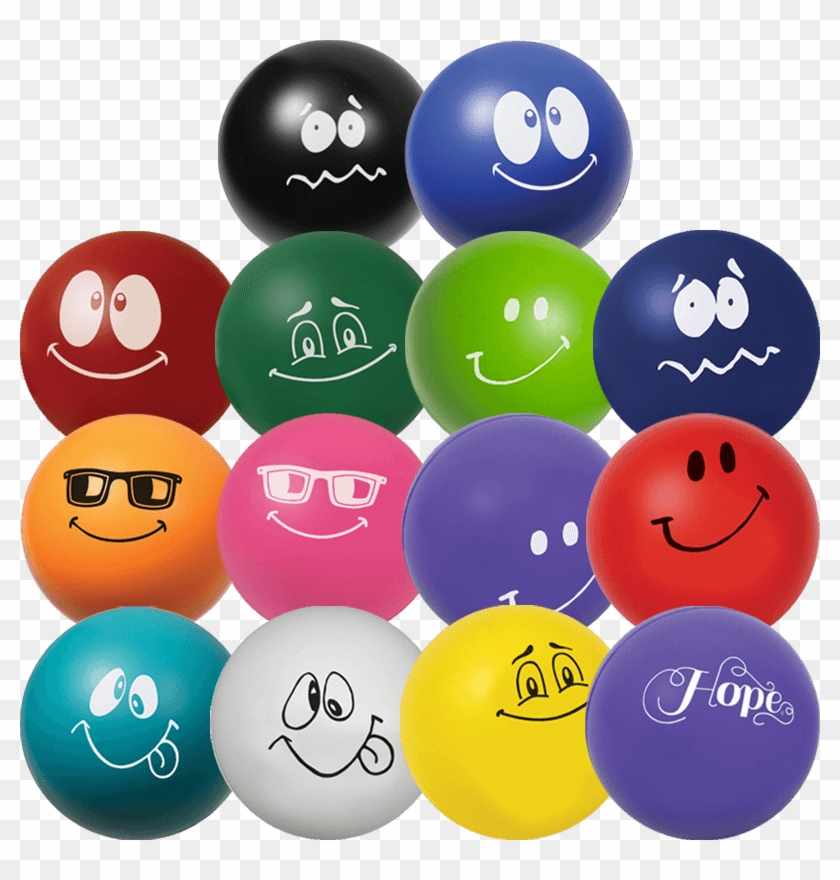 Funny Face Stress Ball - Circle Clipart