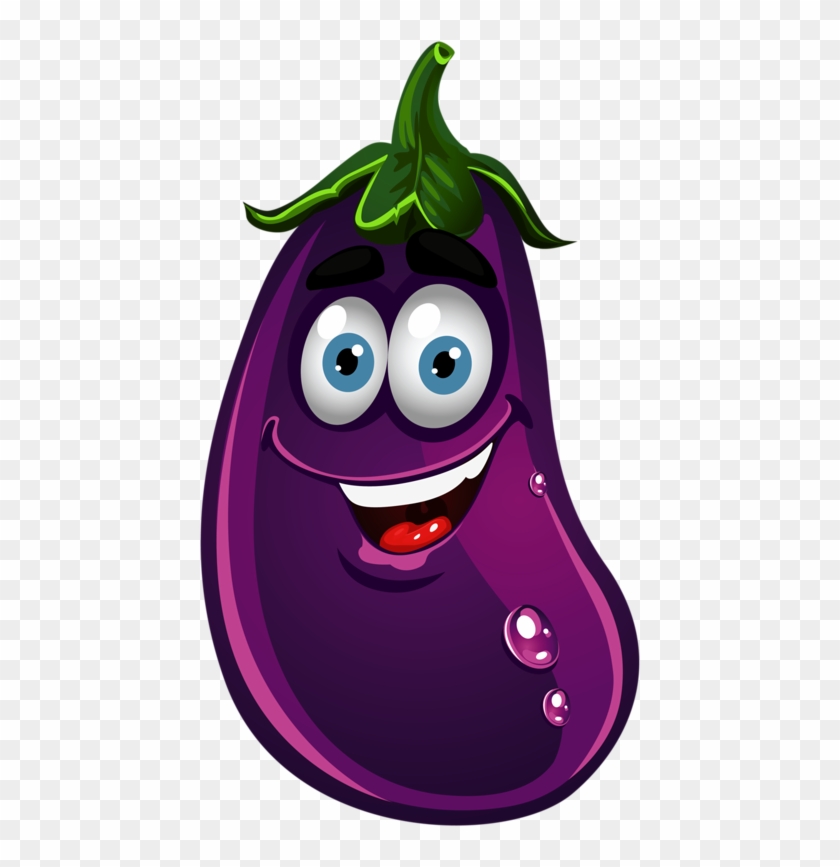 Eggplant Garden Clipart, Explore Pictures - Cartoon Vegetables - Png Download