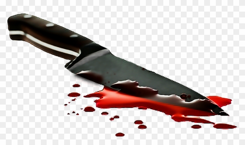 Report Abuse - Knife With Blood Drawing Clipart