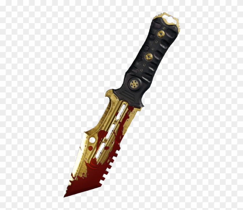 Gold Knife With Blood On Blade Black Ops Cutouts Png - Knife Pngs Clipart