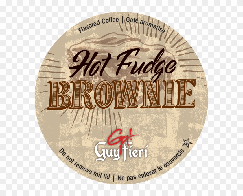 Guy Fieri, Hot Fudge Brownie, - Label Clipart