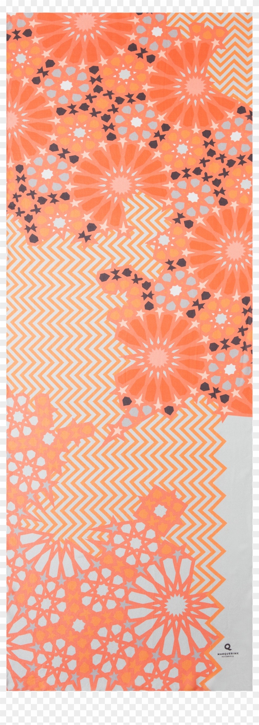 Scarf Design Moroccopop Color Orange Embers In 60 X - Motif Clipart